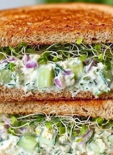 Cucumber salad sandwiches featuring fresh cucumbers and herbs