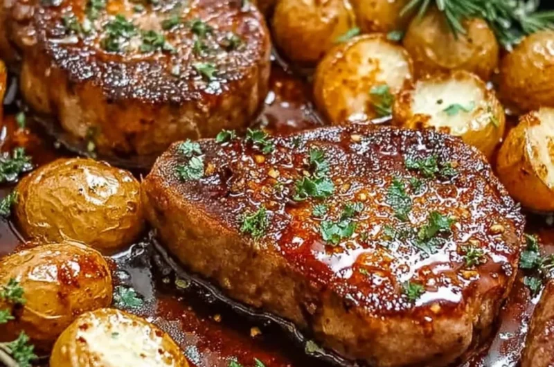 Juicy sheet pan chicken chops seasoned and baked to perfection