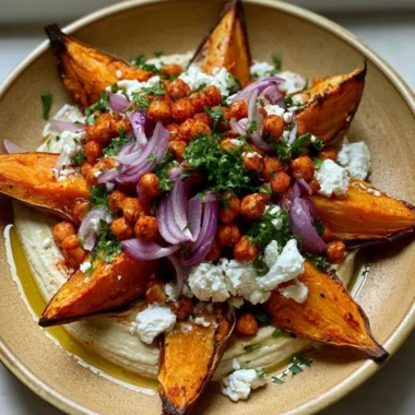 Delicious loaded roasted sweet potato topped with nutritious ingredients