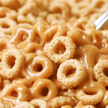Peanut Butter Cereal Bites in a bowl, a healthy snack option.