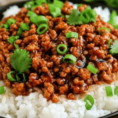Sweet and savory honey garlic turkey dish served on a plate