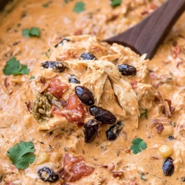 Slow Cooker Cream Cheese Crack Chicken Chili served in a bowl with toppings