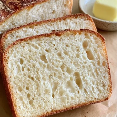 Freshly baked sourdough sandwich loaf ready for delicious sandwiches.