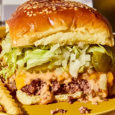 Delicious Big Mac sliders arranged on a platter for a savory snack